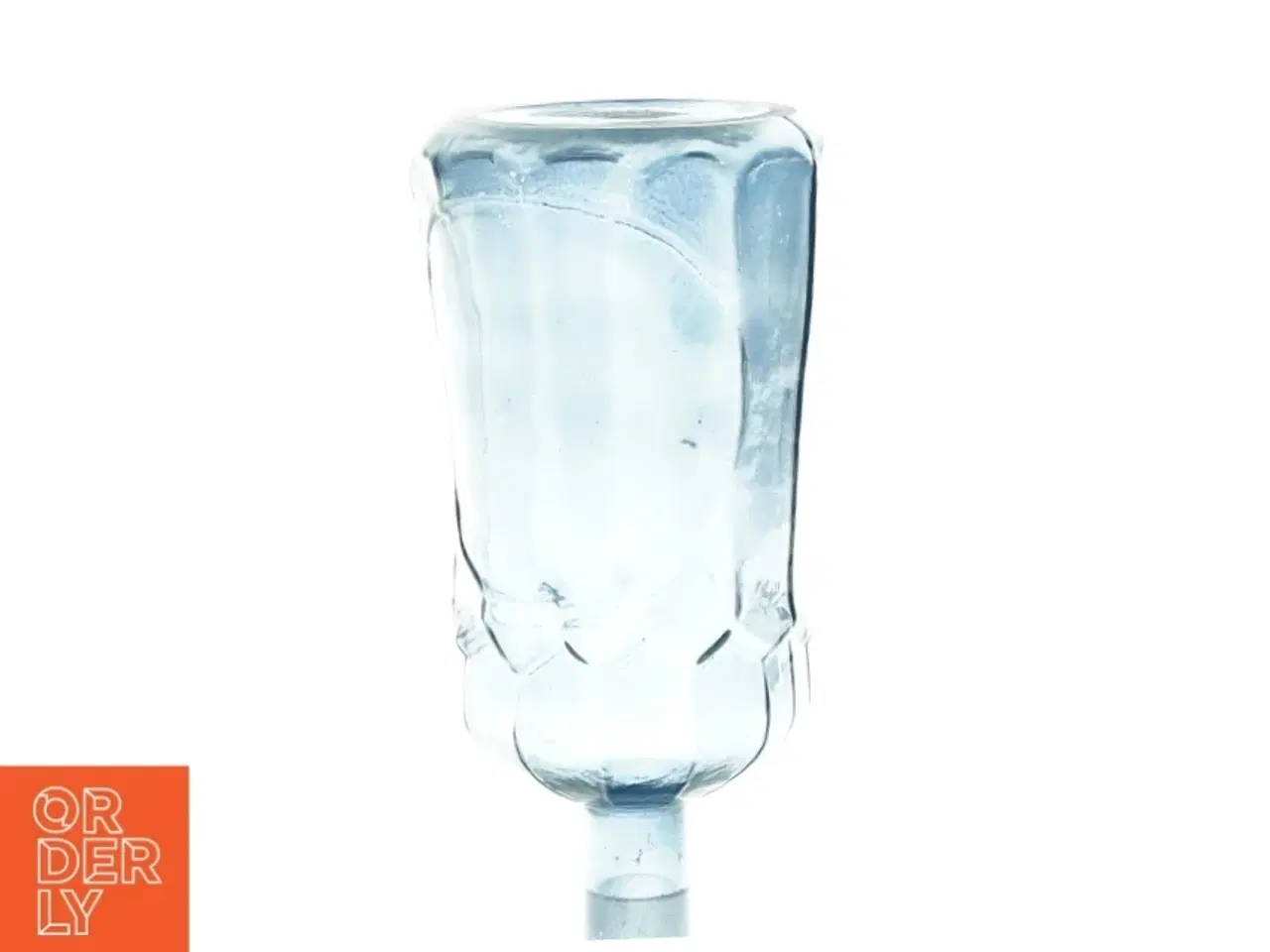 Billede 3 - Blå glasflaske/vase