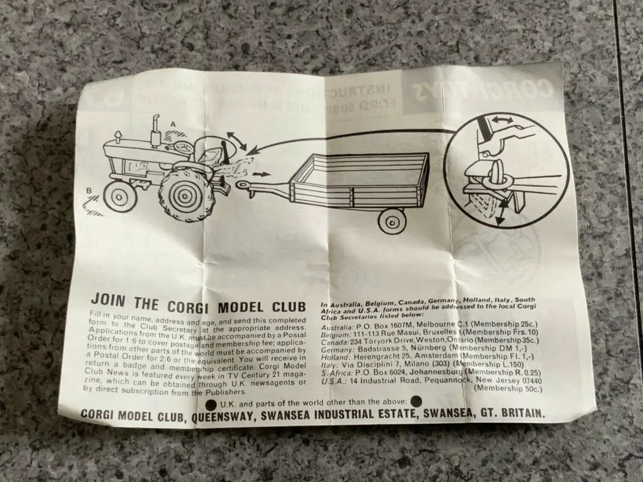 Billede 8 - Corgi Toys No. 67 Ford 5000 Tractor, scale 1:43