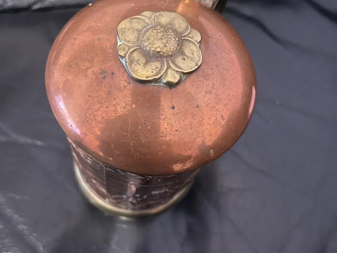 Billede 2 - Øl lågkrus i kobber 