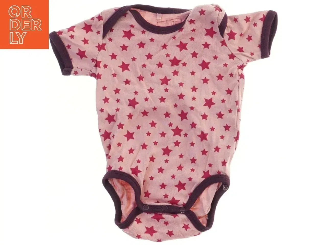 Billede 1 - Stjernemønstret bodystocking til baby fra Mads & Mette (str. 74)