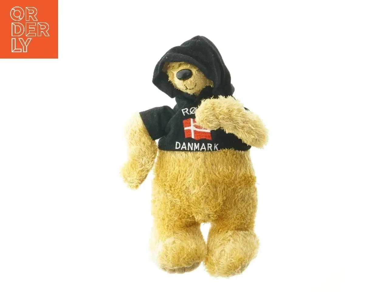 Billede 1 - Tøjbamse med hættetrøje (str. 32 cm)