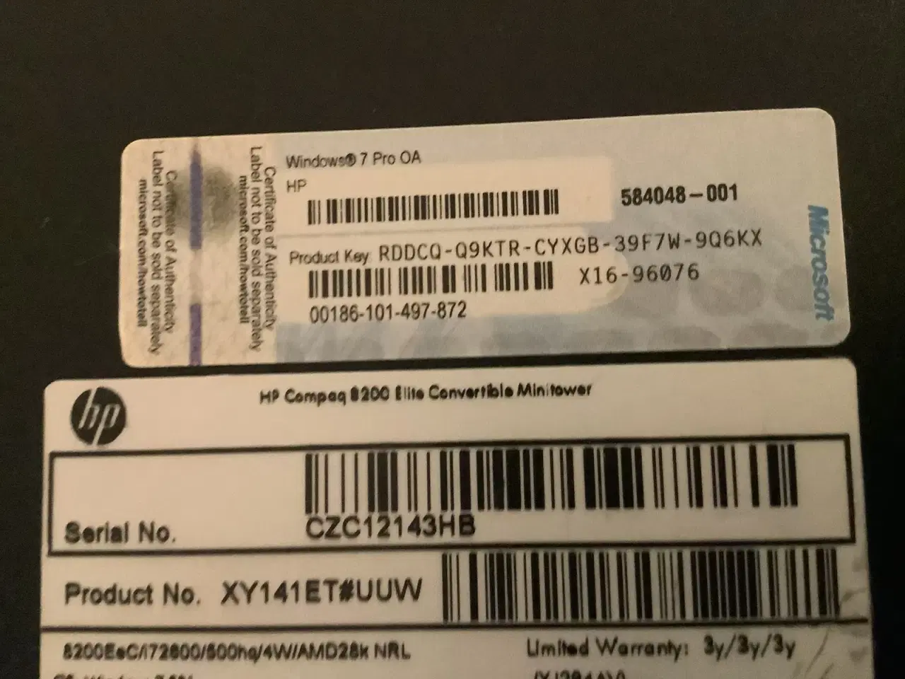 Billede 2 - Hp pc med skærm og trådløs tastatur og trådløs mus