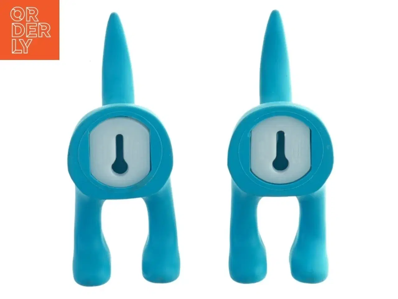 Billede 1 - Blå vægkroge formet som hunde fra IKEA (str. 9 cm. 2 styk)