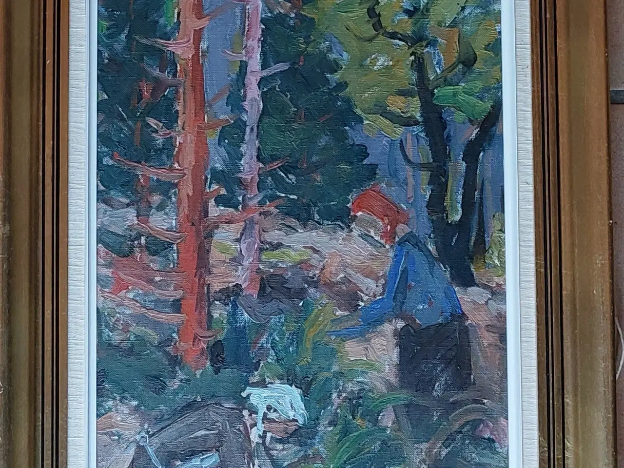 Billede 1 - SVEND NIELSEN - ( 1918 - 1993 ) - oliemaleri