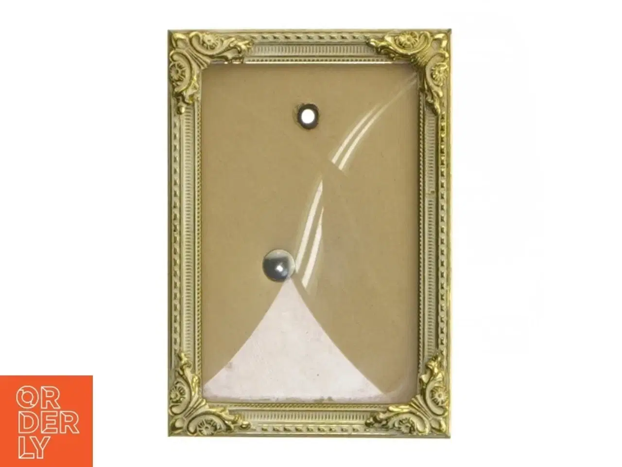 Billede 1 - Lille gylden billedramme (str. 9,5x7 cm)