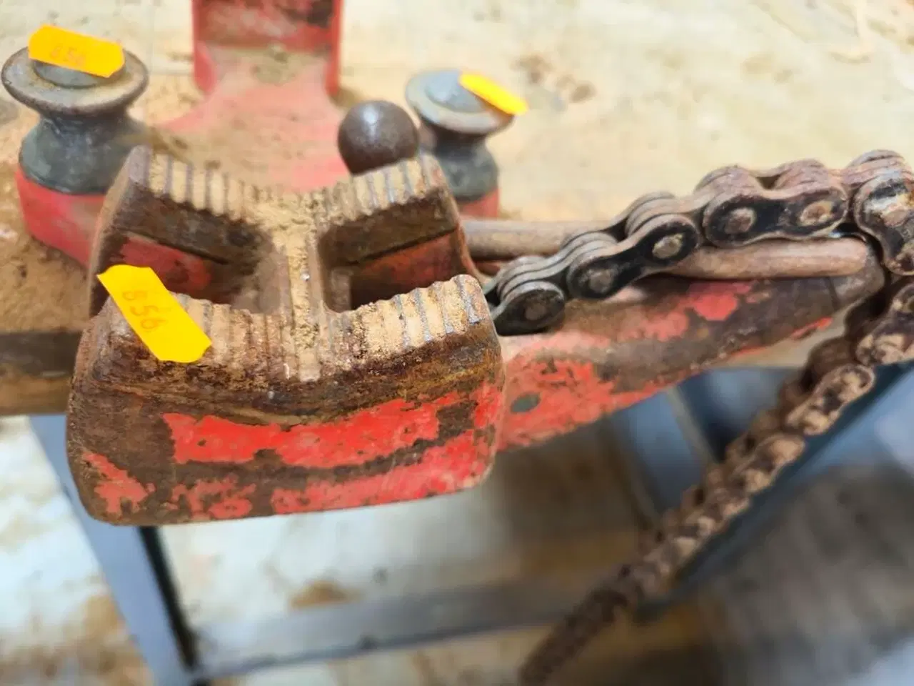 Billede 2 - Filebænk m. RIDGID kæberørholder