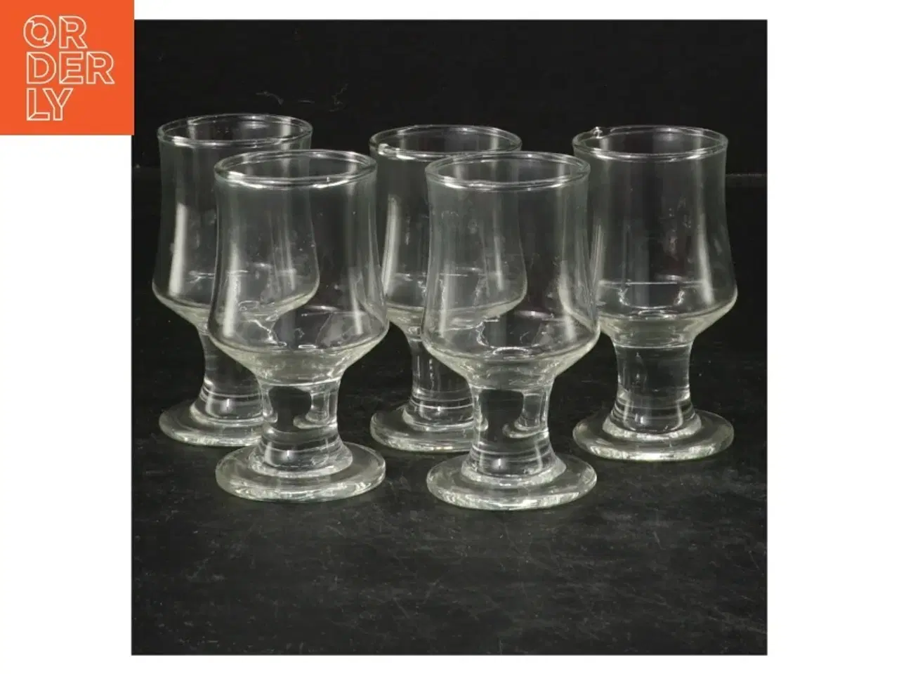 Billede 1 - Sæt med 5 små glas (str. 7,5 cm. 5 styk)