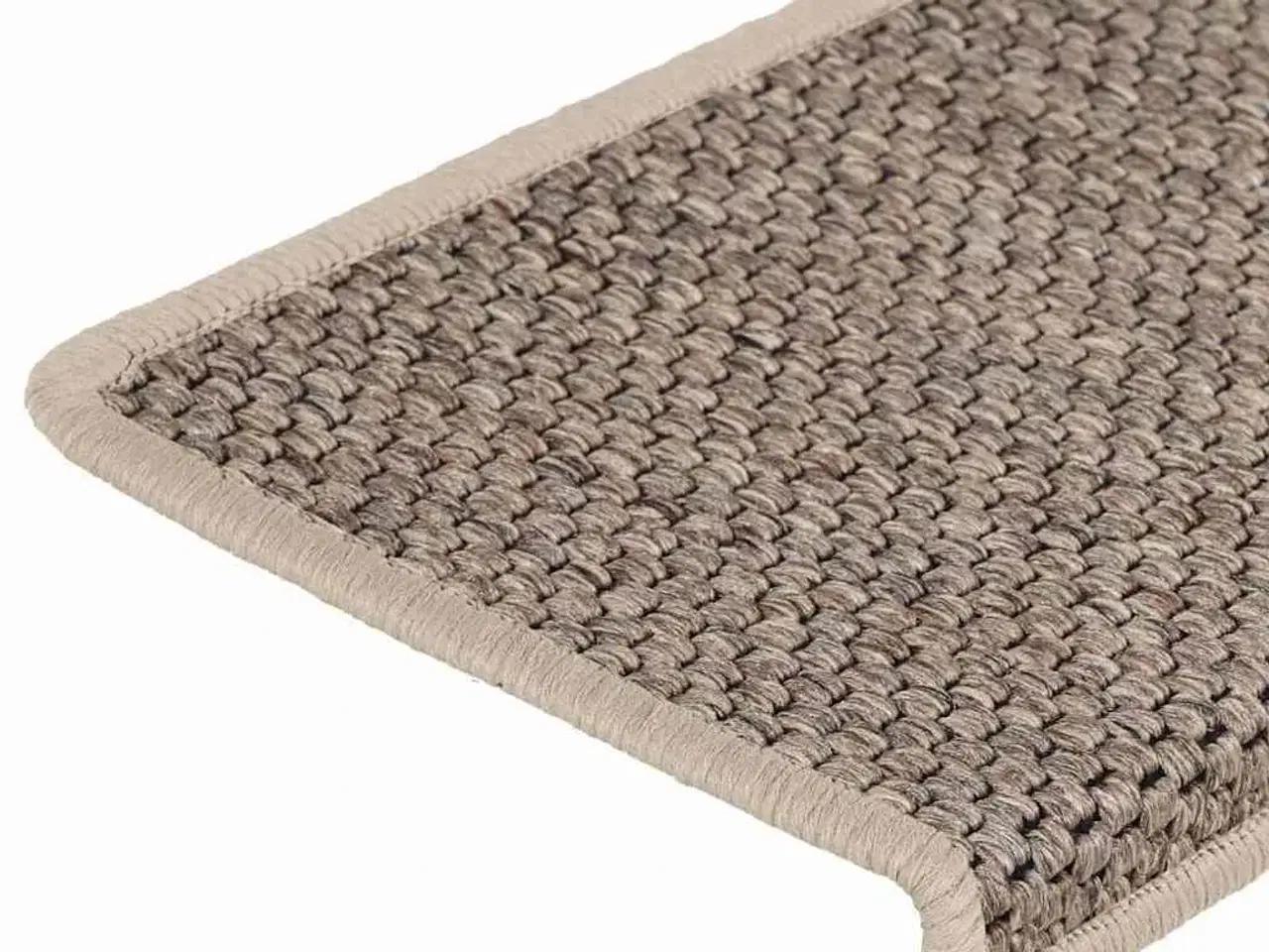 Billede 7 - Selvklæbende trappemåtter 15 stk. 65x21x4 cm sisal-look beige