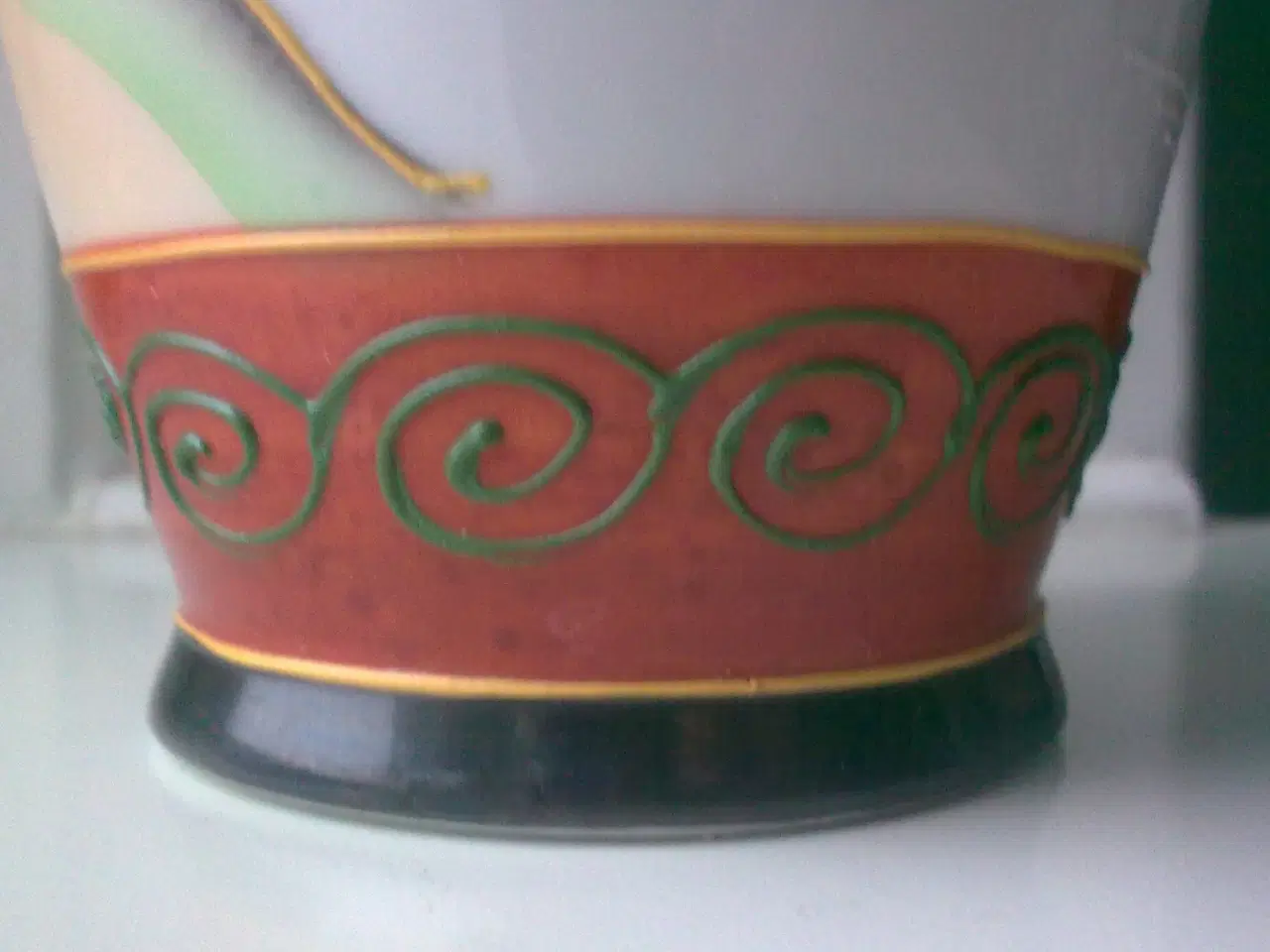 Billede 6 - Japan Geisha vase halvgammel hvid porcelæn