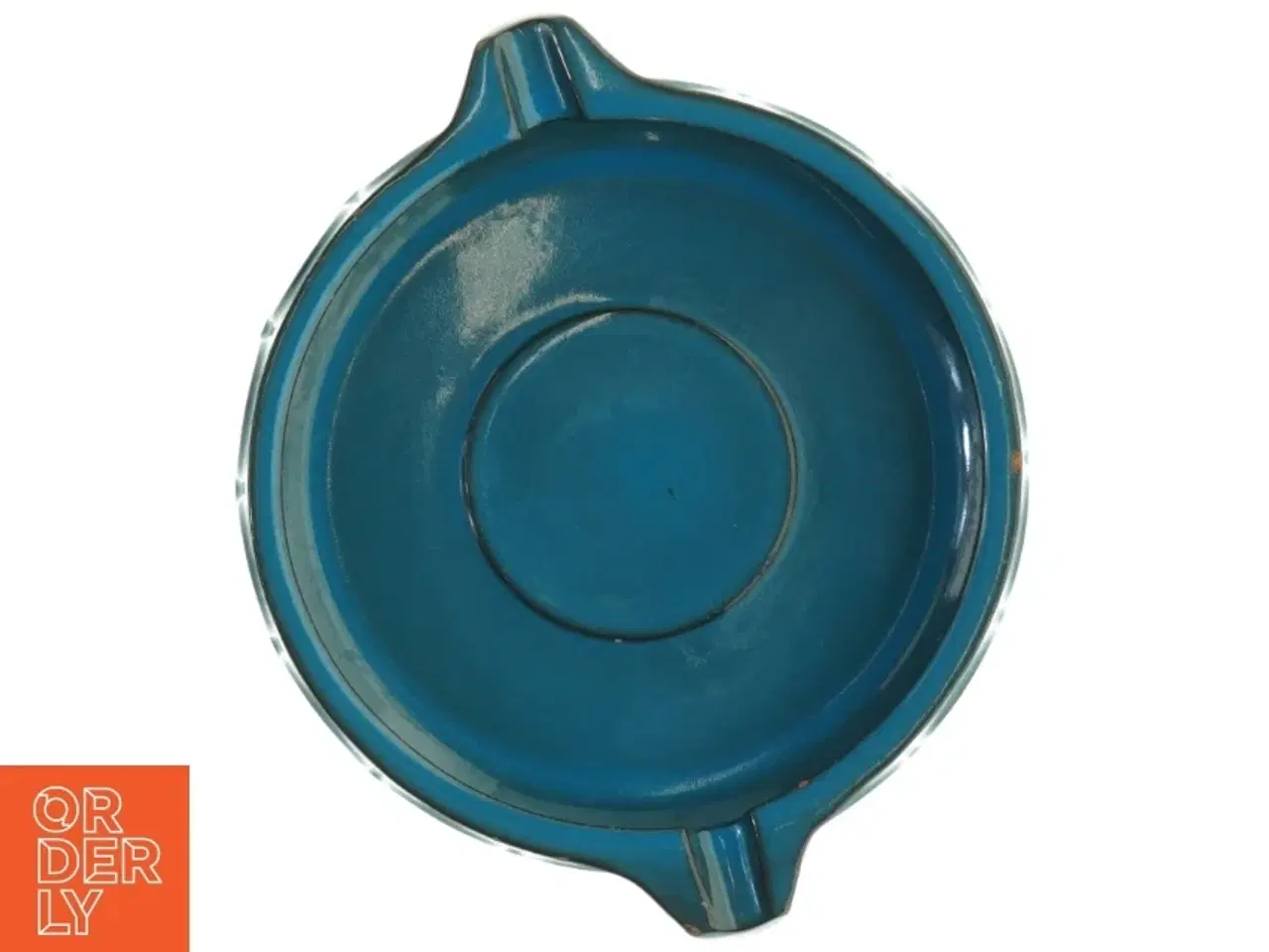 Billede 2 - Blå Knabstrup keramik serveringsfad (str. 27 x 23 cm)