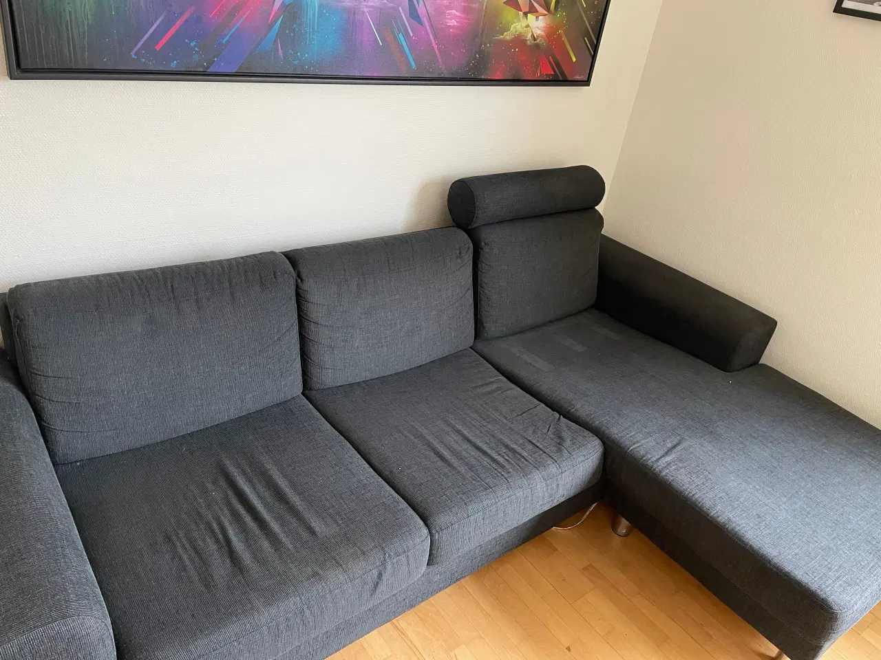 Billede 3 - 3 pers chaiselong sofa