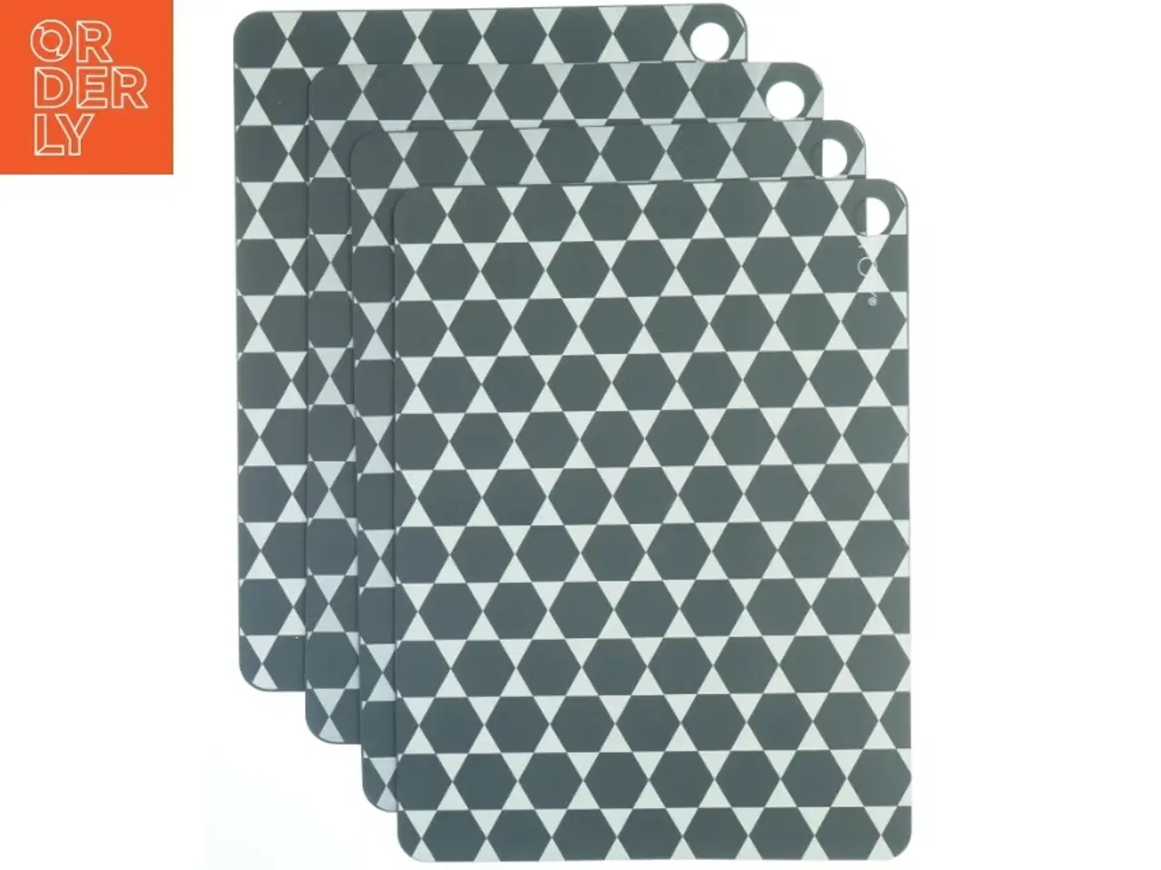 Billede 1 - Dækkeservietter med geometrisk mønster fra Yoy (str. 45 x. 34 cm)