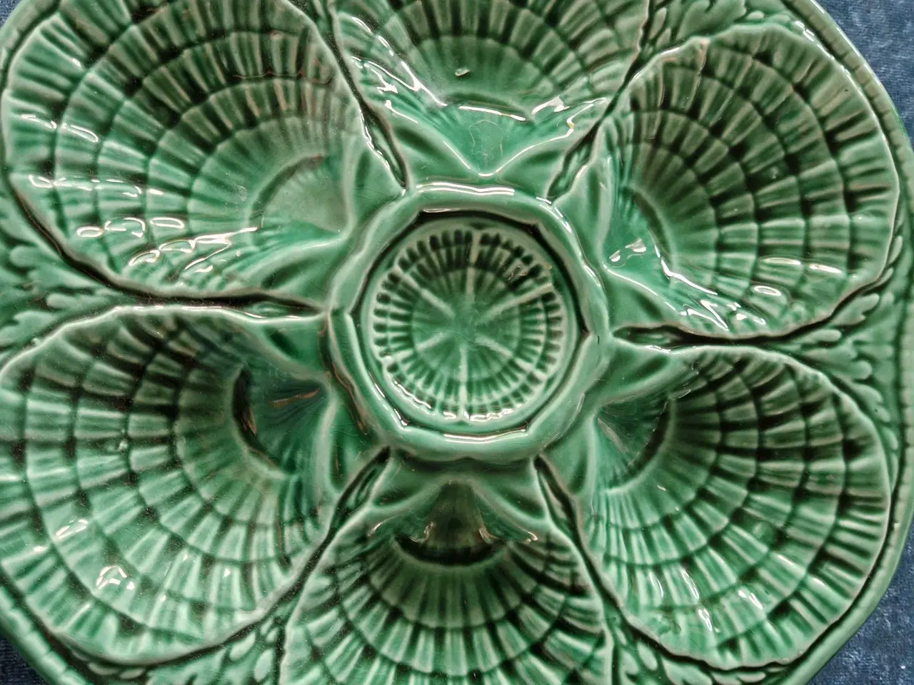 Billede 1 - Østersfad- Majolica 