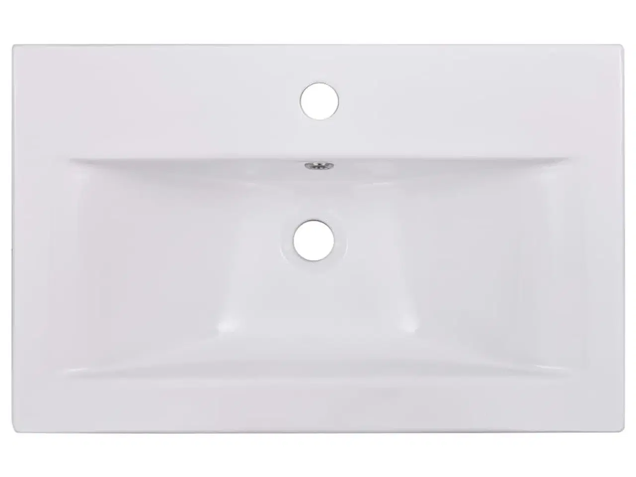 Billede 4 - Indbygget håndvask 61x39,5x18,5 cm keramisk hvid