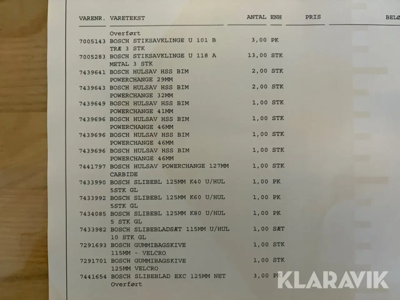Billede 9 - Blandet parti Bosch bits bor klinger og slibepapir