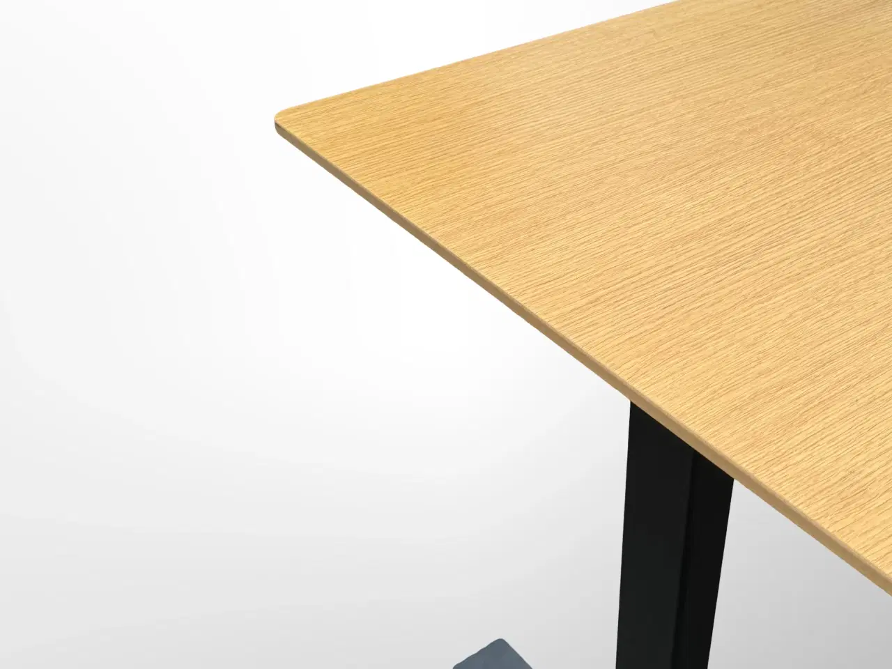 Billede 5 - Mødebord – Eg/Sort Stel 160x80