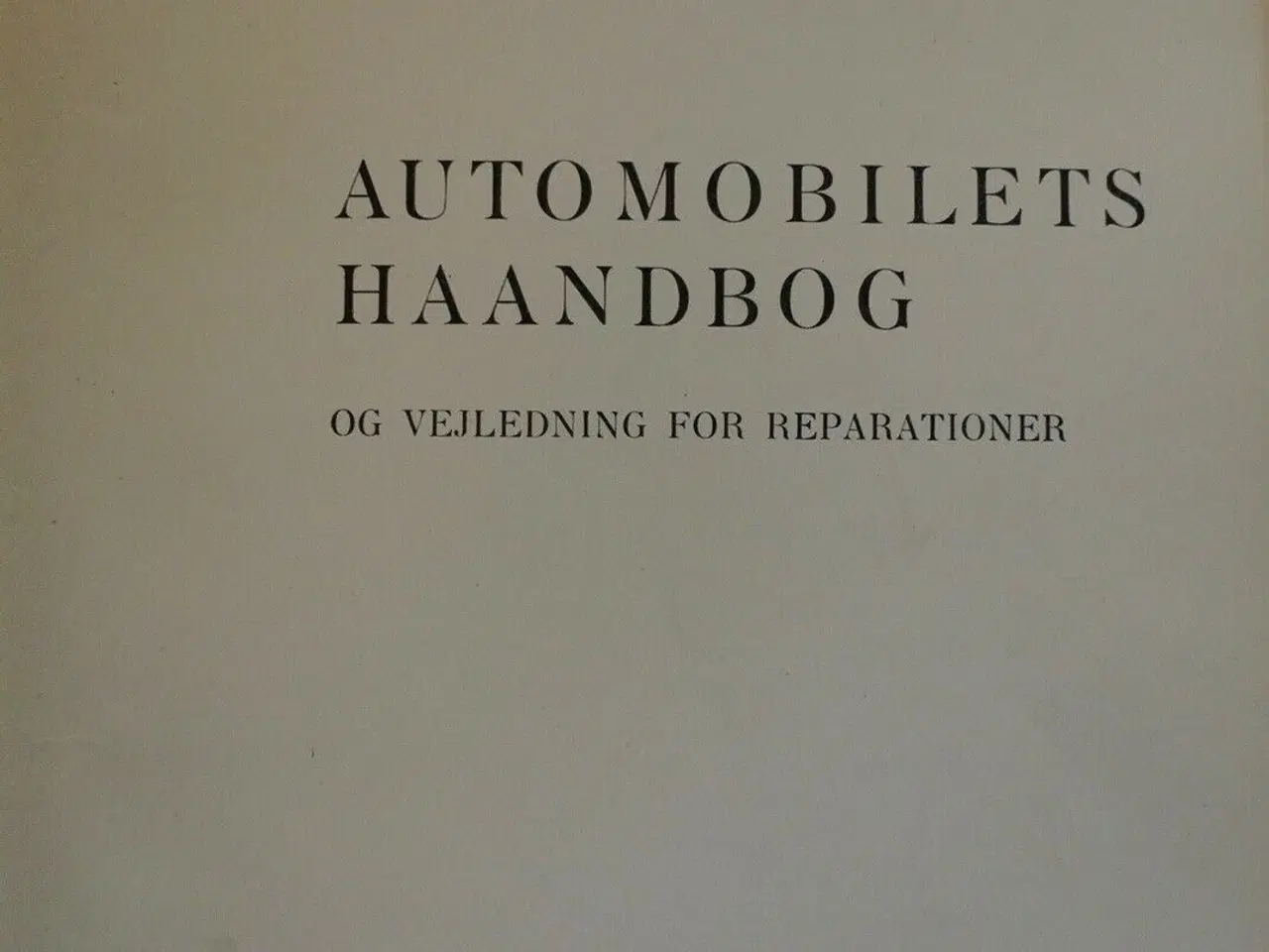 Billede 2 - automobilets haandbog og vejledning for repationer