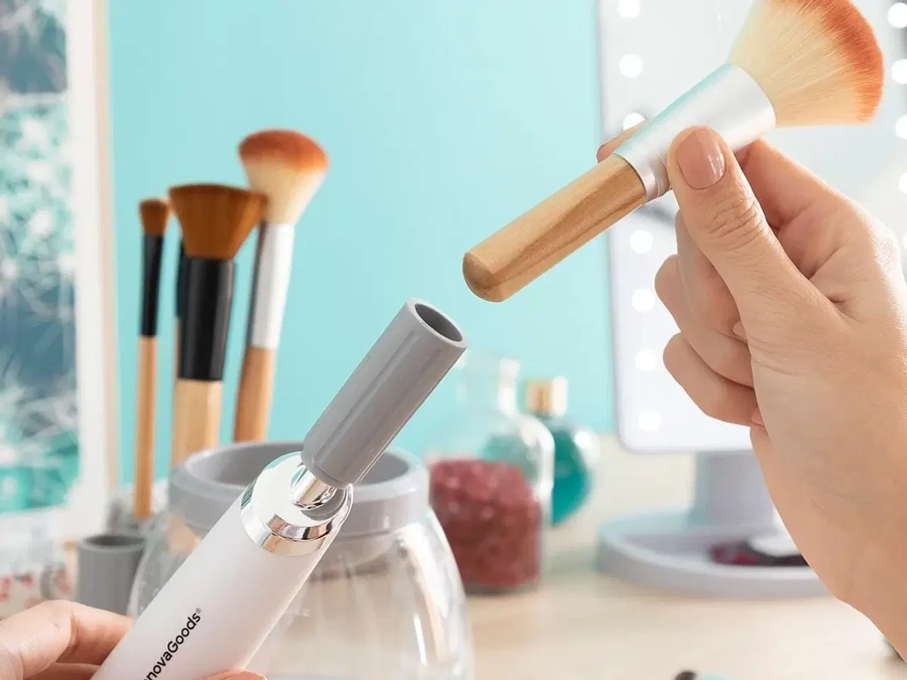 Billede 6 - Automatisk Makeup børste renere og tørretumbler Maklin InnovaGoods