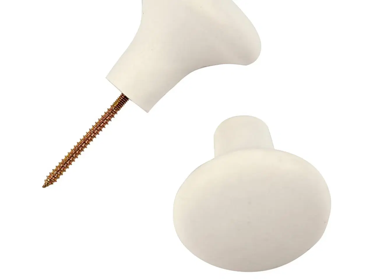 Billede 1 - Elegant hvid terrakottaknage - 4 stk. til hjemmet