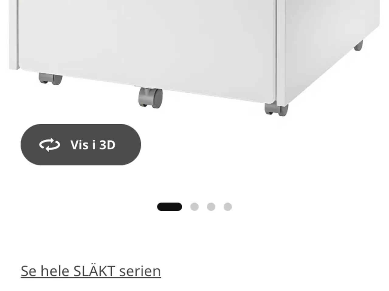 Billede 1 - Ikea slakt, opbevaringsboks med hjul