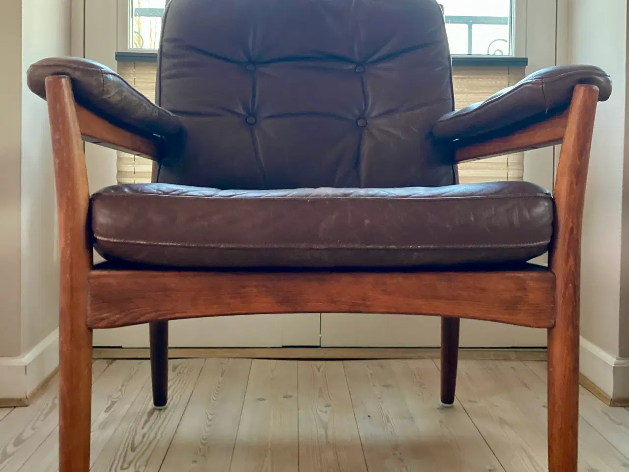Billede 2 - 60’er læderlænestol, Carmen Göte Møbler