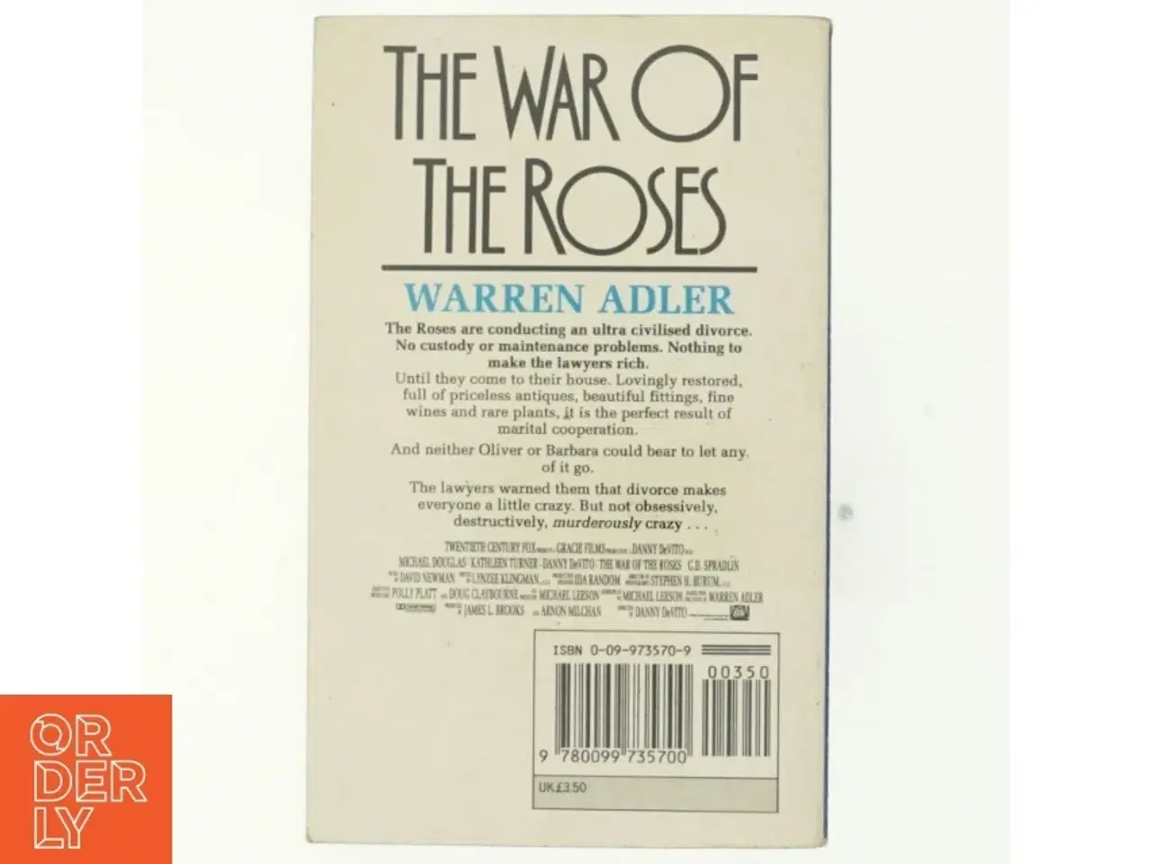 Billede 3 - The War of the Roses af Warren Adler (Bog)