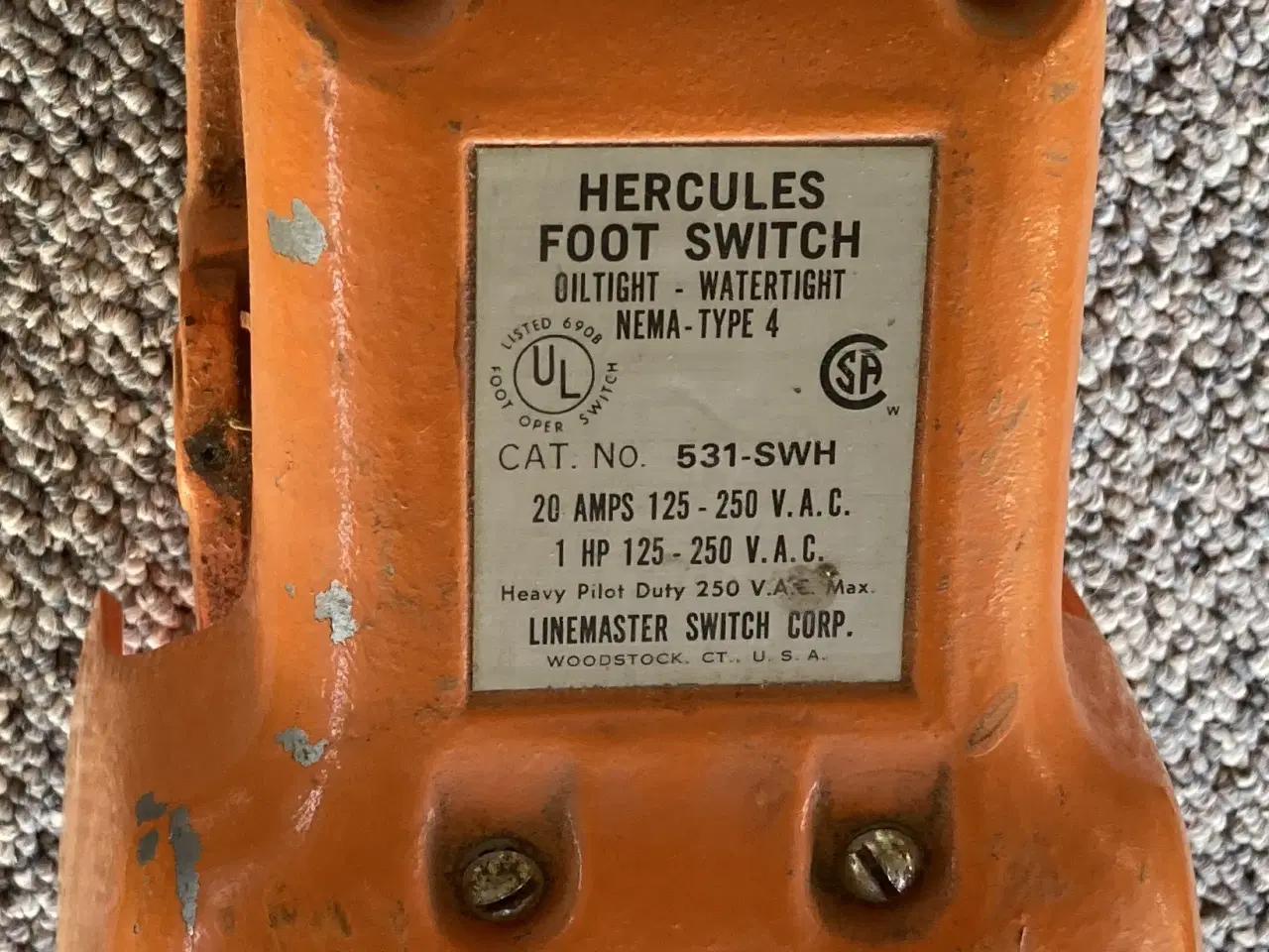 Billede 4 - Hercules 531-SWH fodkontakt