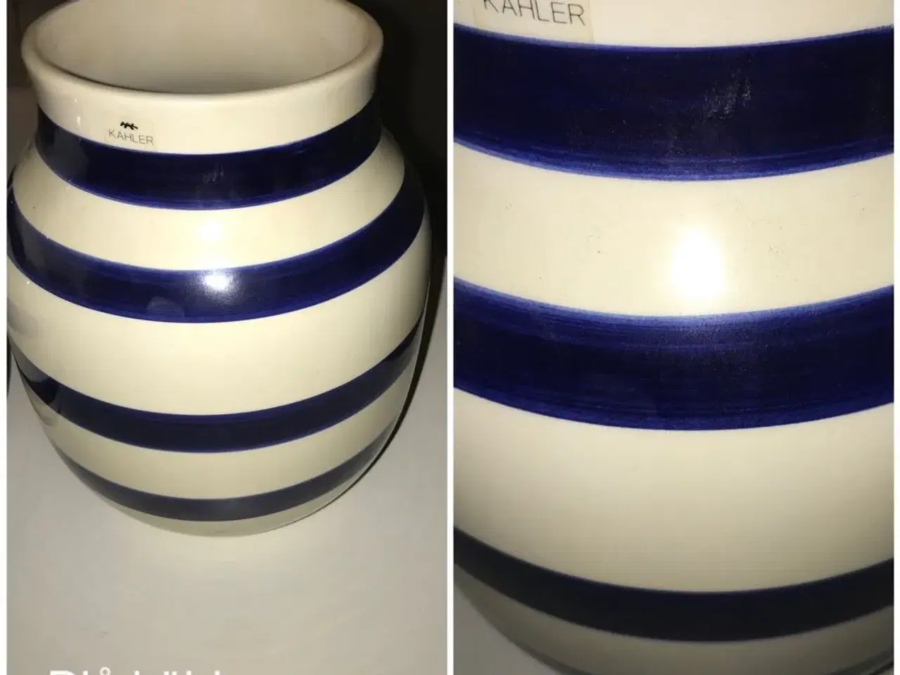 Billede 1 - Blå kähler vase