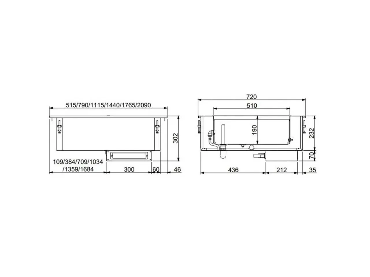 Billede 2 - Bain marie – 2/1 GN