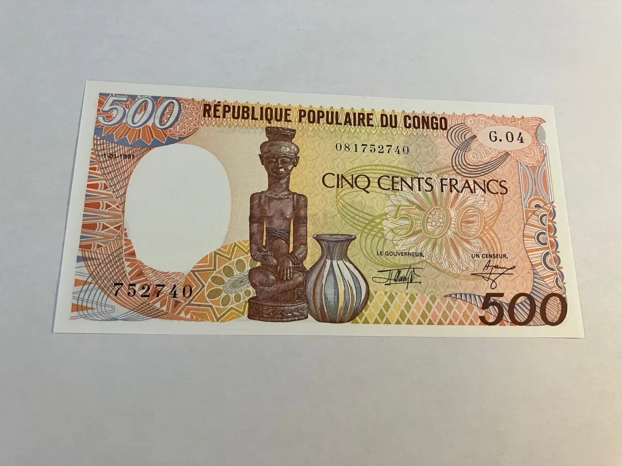 Billede 1 - 500 Francs Congo