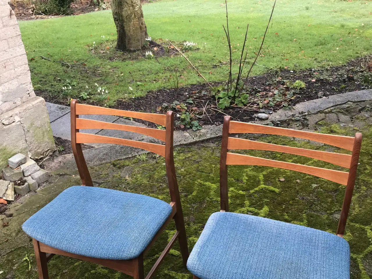 Billede 3 - Spisebordsstole teaktræ to stk 