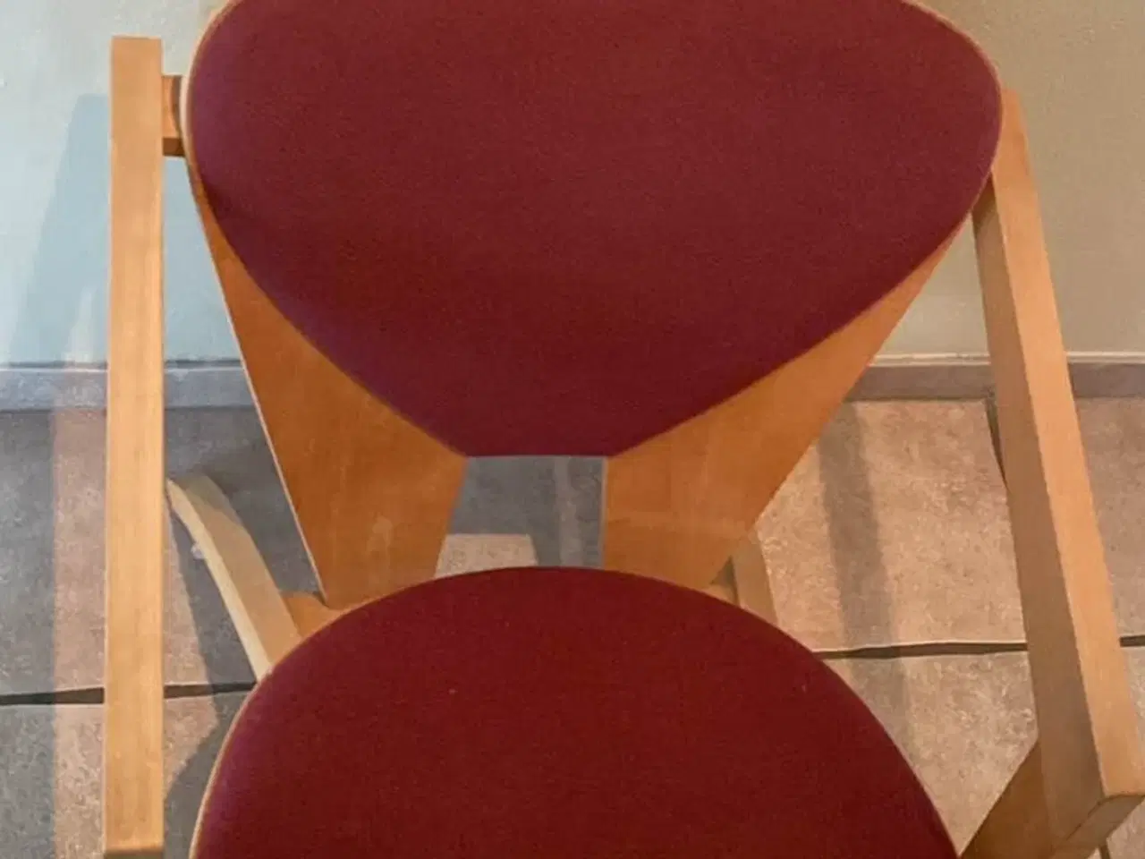 Billede 1 - Wegner butterfly stol med rødt betræk
