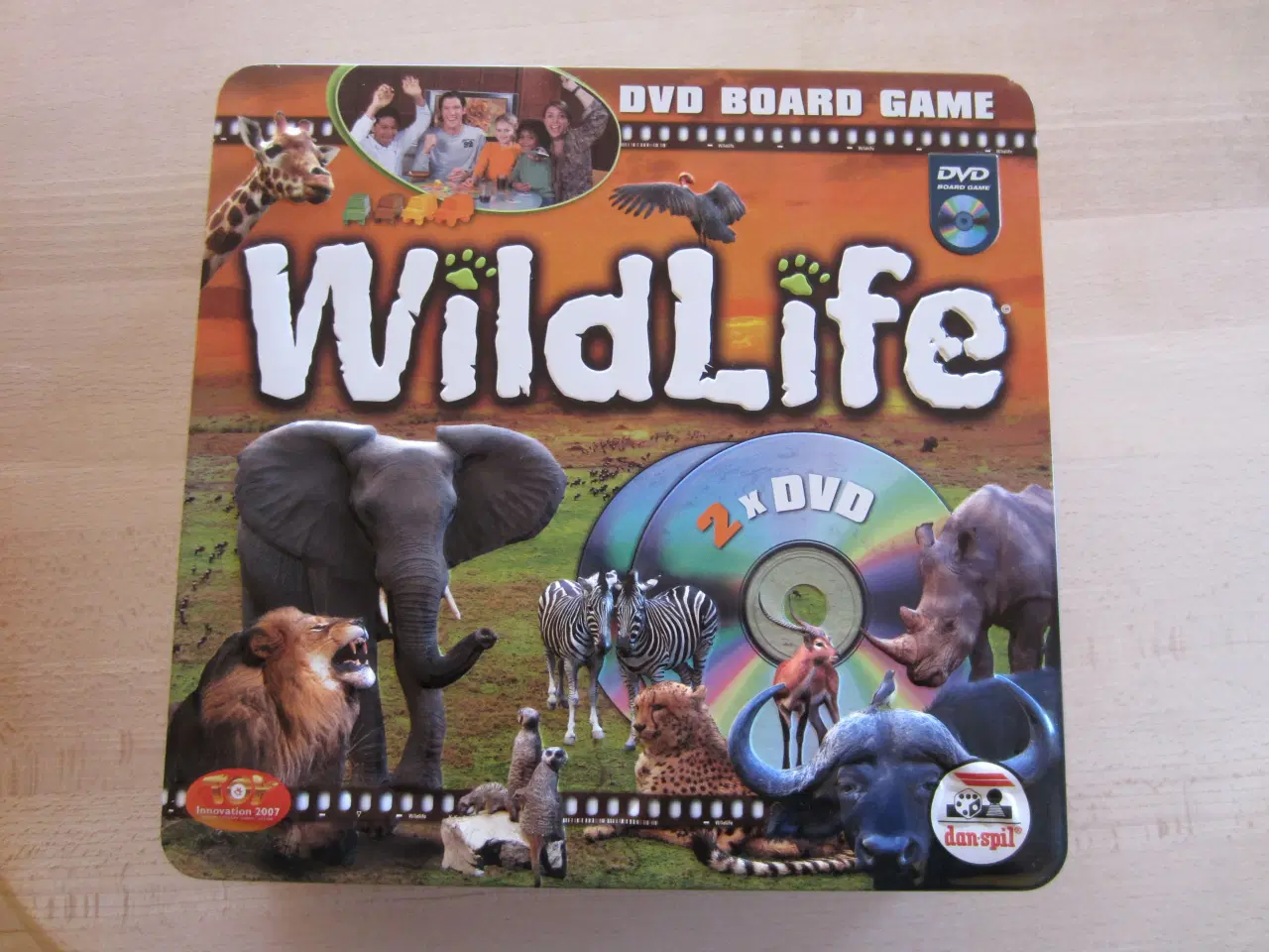 Billede 1 - Brætspil Wildlife med dvd om vilde dyr
