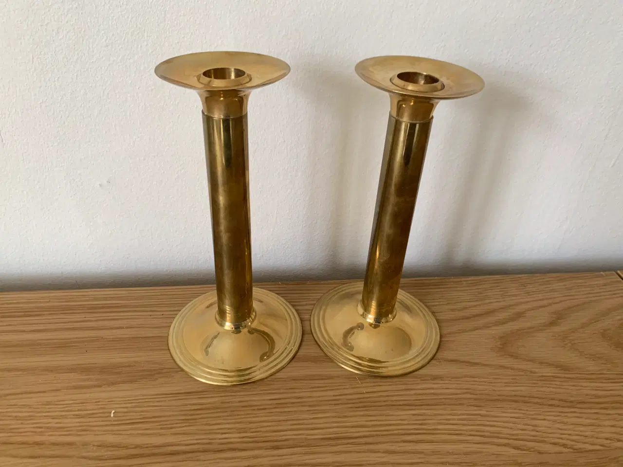 Billede 2 - Messing lysestager, ikke vidt gamle