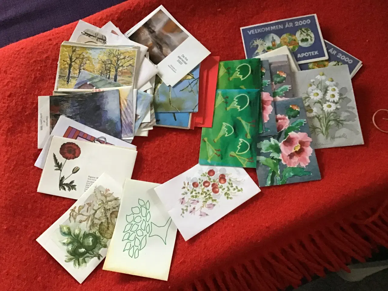 Billede 11 - Receptkuverter, servietter og påklædningsdukker