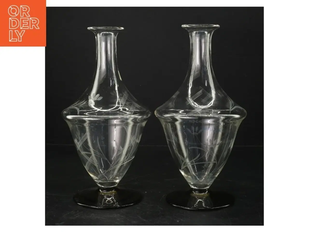Billede 2 - Glaskaraffelsæt med prop (str. 24 cm. 2 styk)