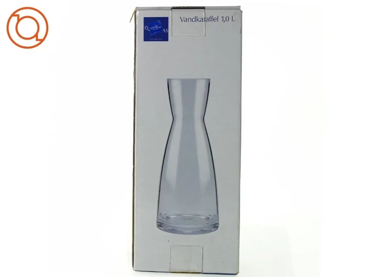 Billede 1 - Karafel/vase fra Lyngby Glas (str. 26 x 11 cm)