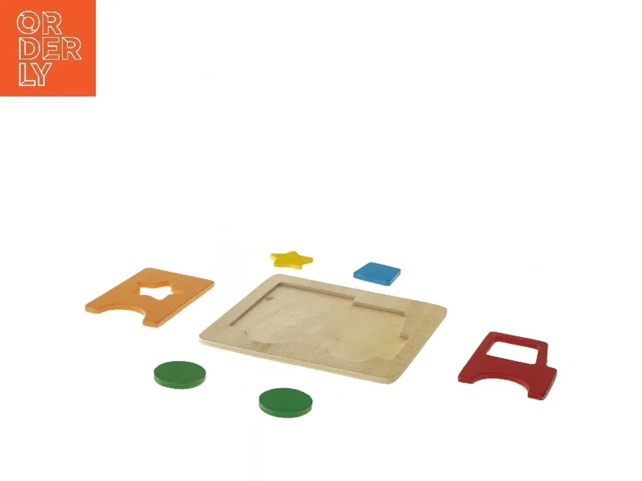 Billede 3 - Træpuslespil bil (str. 15x15 cm)