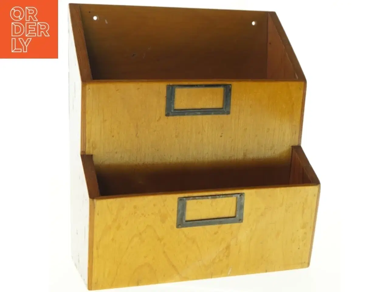 Billede 1 - Træbakkearkiv (str. 32 x 27 cm)