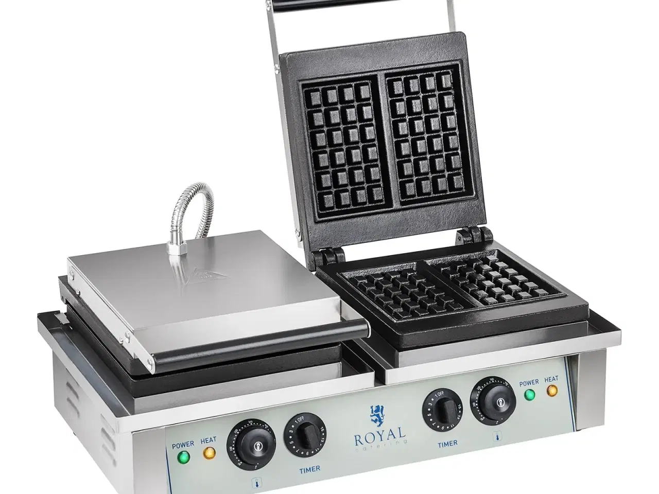 Billede 1 - Industri Dobbelt Vaffeljern – Rektangulært – 4 kW