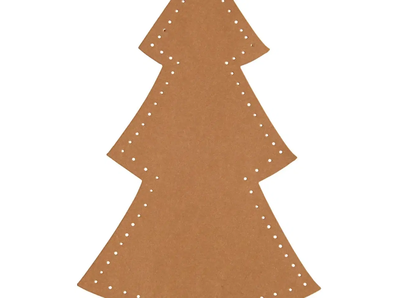 Billede 1 - Juletræ, H: 18 cm, B: 11 cm, 350 g, natur, 4stk./ 1 pk.