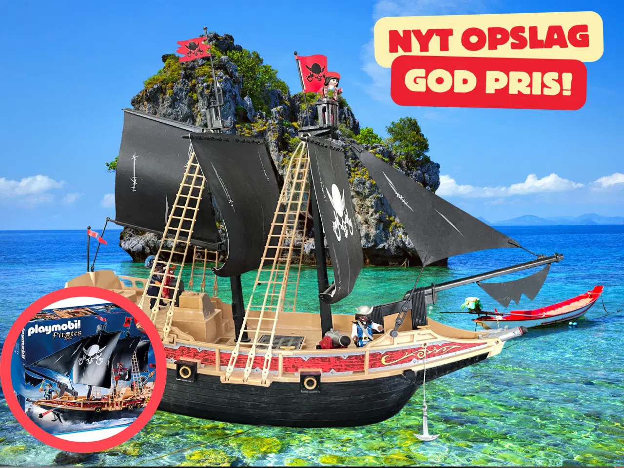 Billede 1 - Playmobil Piratskib – Julegave, bæredygtig