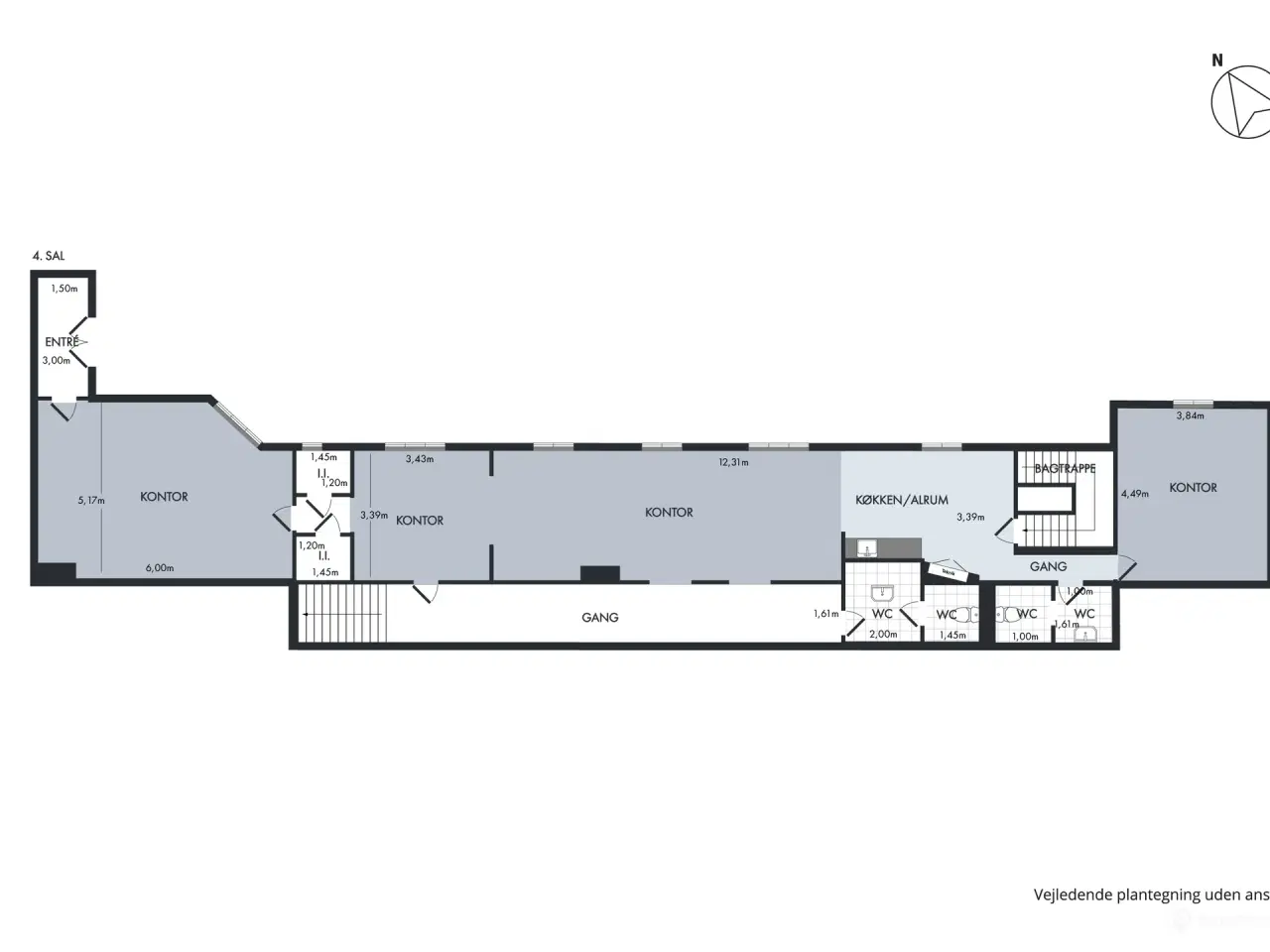 Billede 9 - 144 m² lyst kontor med fritliggende bjælker