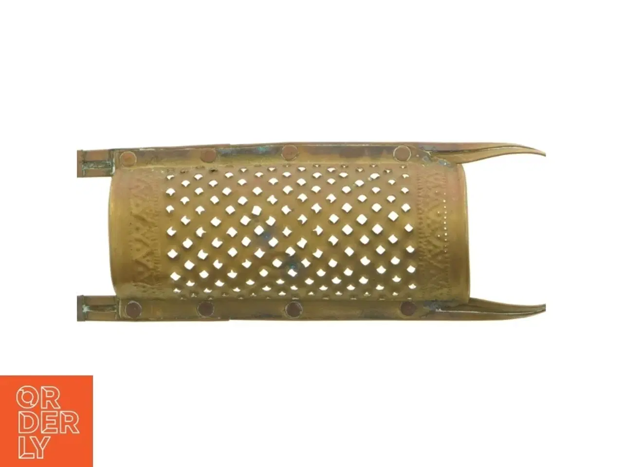 Billede 6 - Antikt Rivejern kobber/messing (str. 29 x 10 cm)