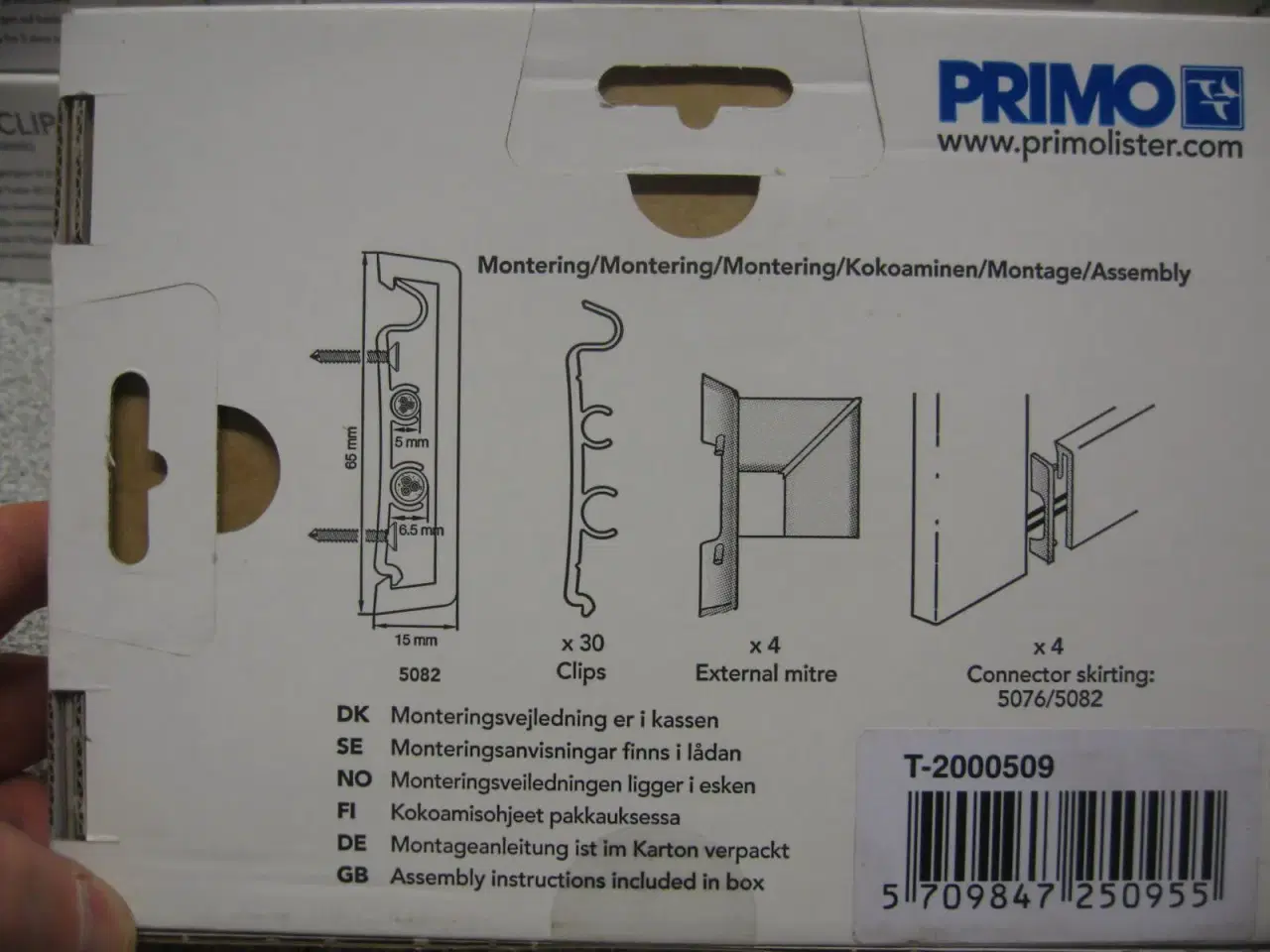 Billede 3 - PRIMO Fittings Clips for profil 5082