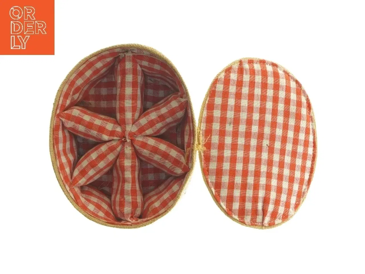 Billede 4 - Oval kurv med låg (str. 17,5x14 cm)