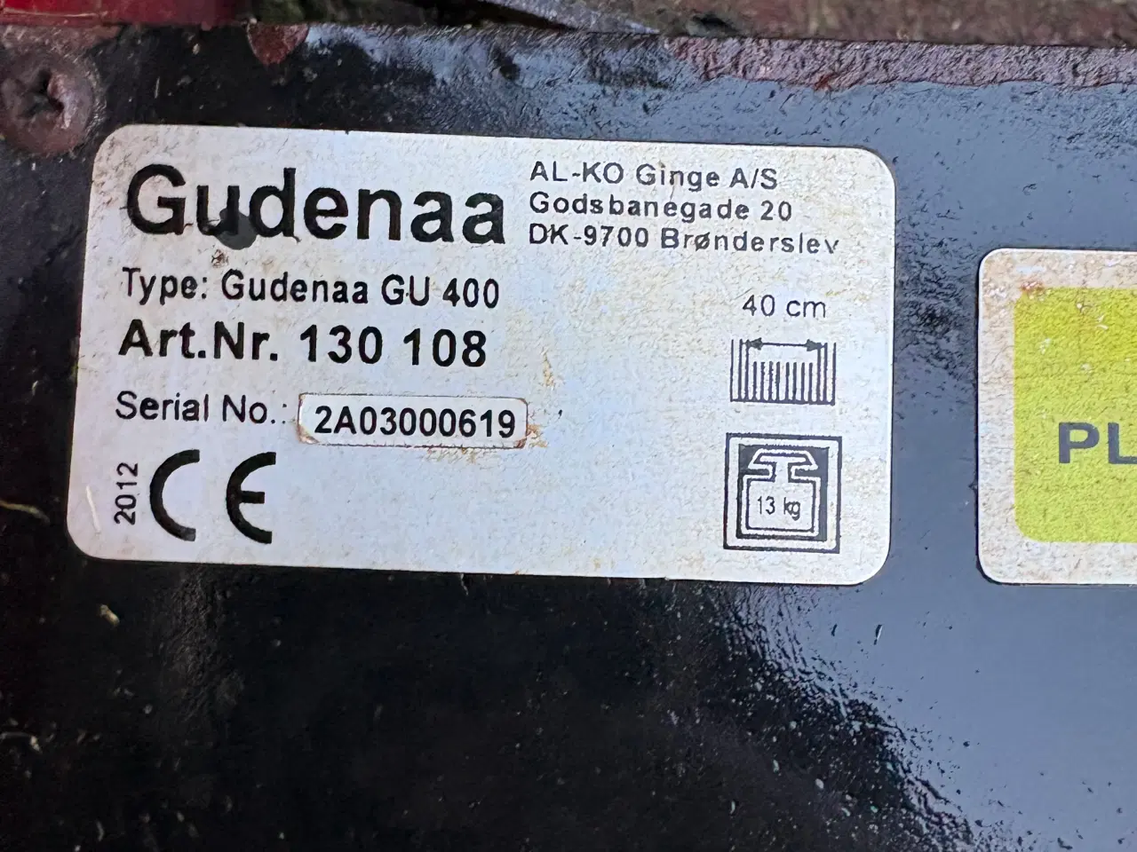 Billede 2 - Gudenå GU 400 plæneklipper med opsamler