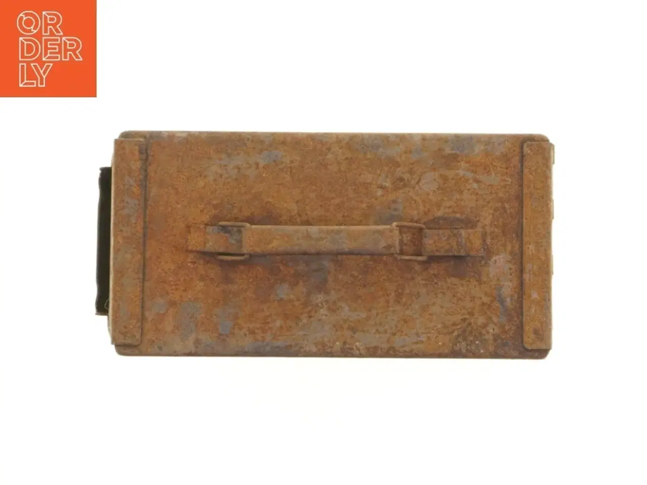 Billede 6 - Ammunitions kasse i rust metal (str. 29 x 19 x 15 cm)