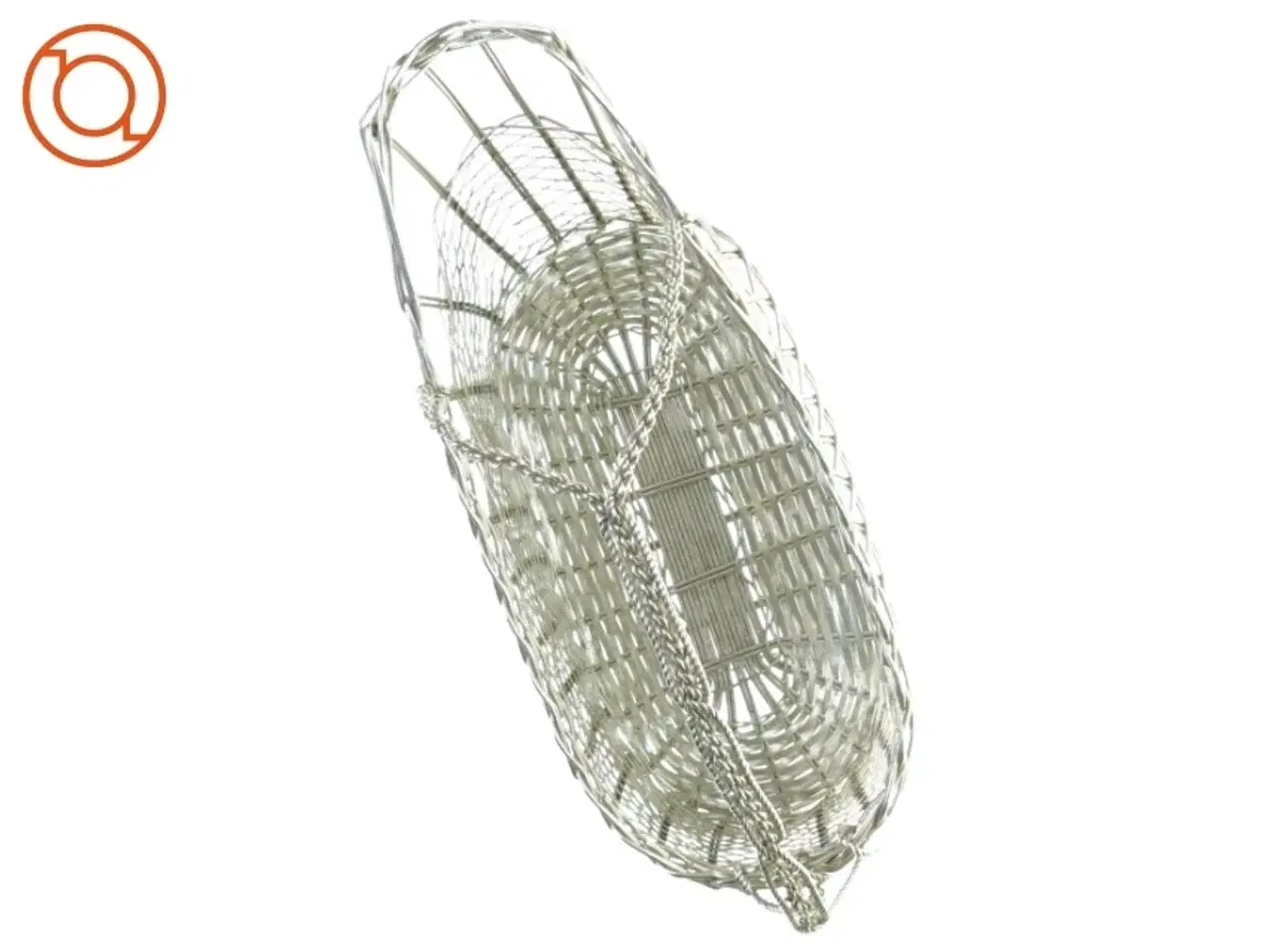 Billede 2 - Fil de fer Metal flet kurv Vinholder Kurv (str. 26 x 10 x 18 cm)