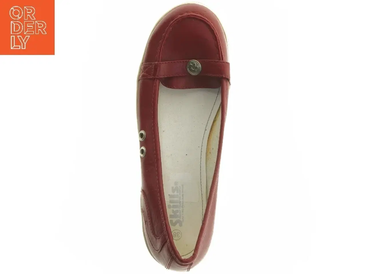 Billede 7 - Røde læder loafers fra Skills (str. 38)